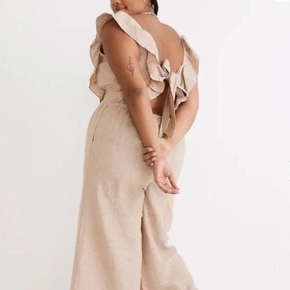 NWT Madewell Ruffle Jumpsuit